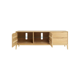 Ercol Romana Wide IR TV Unit, Neutral Oak - Barker & Stonehouse - thumbnail 3