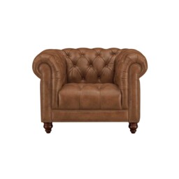 Ullswater Club Armchair 2034 Dark Rum FL, Brown Leather - Barker & Stonehouse - thumbnail 2