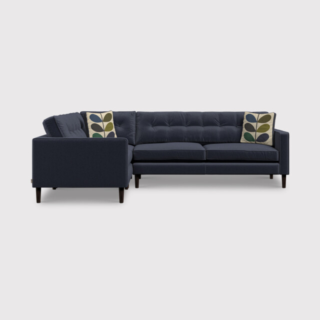 Orla Kiely Ebben Rhf Corner Sofa, Navy Fabric - Barker & Stonehouse - image 1