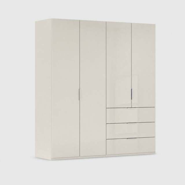 Atlanta 4 Door 3 Drawer Wardrobe 201Cm Height 223Cm Wood - Barker & Stonehouse - image 1