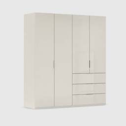 Atlanta 4 Door 3 Drawer Wardrobe 201Cm Height 223Cm Wood - Barker & Stonehouse