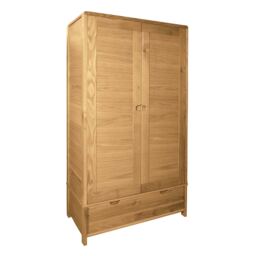 Ercol Bosco 2 Door Wardrobe, Brown Oak - Barker & Stonehouse - thumbnail 4