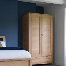 Ercol Bosco 2 Door Wardrobe, Brown Oak - Barker & Stonehouse - thumbnail 2