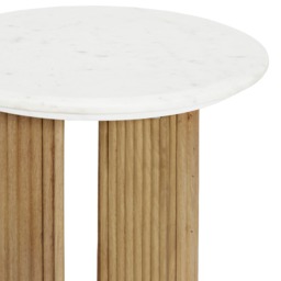 Fuji Side Table, Round, Neutral Wood - Barker & Stonehouse - thumbnail 3