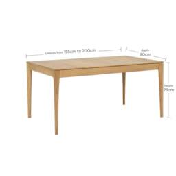 Ercol Romana Medium Extending Dining Table, Neutral Oak - Barker & Stonehouse - thumbnail 6