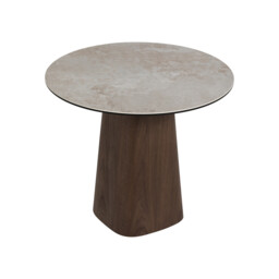 Cosmos Side Table, Round, White Ceramic - Barker & Stonehouse - thumbnail 3