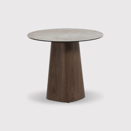 Cosmos Side Table, Round, White Ceramic - Barker & Stonehouse - thumbnail 1