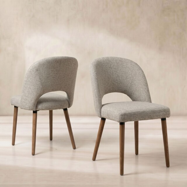 Eloise Dining Chair, Neutral Fabric - Barker & Stonehouse - image 1