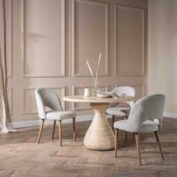 Eloise Dining Chair, Neutral Fabric - Barker & Stonehouse - thumbnail 2