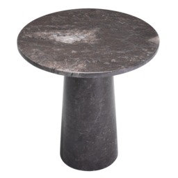 Eichholtz Terry Side Table Grey Marble, Round, Black - Barker & Stonehouse - thumbnail 3