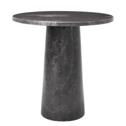 Eichholtz Terry Side Table Grey Marble, Round, Black - Barker & Stonehouse - thumbnail 4