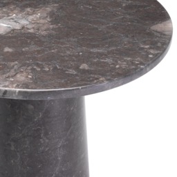 Eichholtz Terry Side Table Grey Marble, Round, Black - Barker & Stonehouse - thumbnail 5