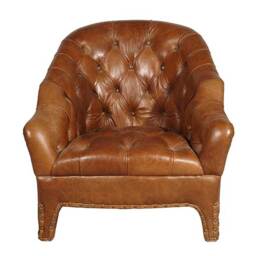 Timothy Oulton Branco Tub Chair, Brown Leather - Barker & Stonehouse - thumbnail 4