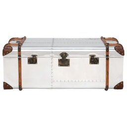Timothy Oulton Globetrekker Extra Large Coffee Table 150x100cm, Silver Metal - Barker & Stonehouse - thumbnail 2