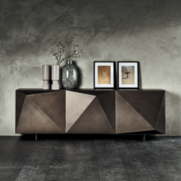 Cattelan Italia Kayak 3 Door Sideboard H73Cm, Bronze - Barker & Stonehouse - thumbnail 2