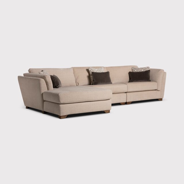 Geneva Large LHF Chaise Sofa Fabric/Aqua Clean - Barker & Stonehouse