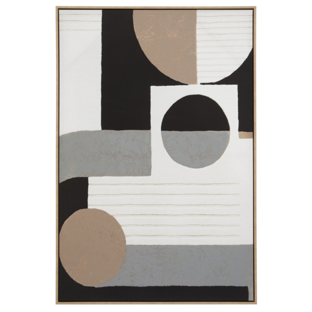 Neutral Mode Wall Art Print, Square, Brown Canvas - Barker & Stonehouse - image 1