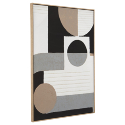 Neutral Mode Wall Art Print, Square, Brown Canvas - Barker & Stonehouse - thumbnail 3