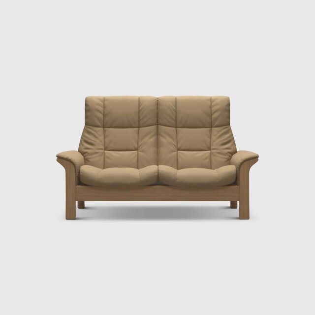 Stressless Buckingham 2 Seater Recliner Sofa, Neutral Leather - Barker & Stonehouse
