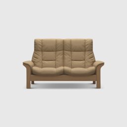 Stressless Buckingham 2 Seater Recliner Sofa, Neutral Leather - Barker & Stonehouse