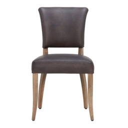 Timothy Oulton Mimi Dining Chair, Black Leather - Barker & Stonehouse - thumbnail 4