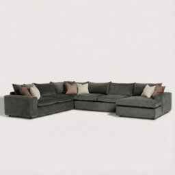 Providence Rhf Modular Corner Modular Sofa, Green Fabric - Barker & Stonehouse