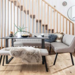 Belize Left Hand Corner Dining Set, Neutral Ceramic - Barker & Stonehouse - thumbnail 1