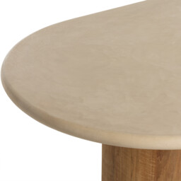 Old Java Panama Dining Table 220X100X77Cm, Round, Brown Stone Effect - Barker & Stonehouse - thumbnail 5