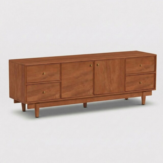 Sendai Tv Unit 160X40X55Cm, Acacia Wood - Barker & Stonehouse - image 1