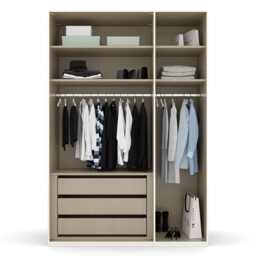 Frans 3 Door Wardrobe 151Cm, Grey Wood - Barker & Stonehouse - thumbnail 5