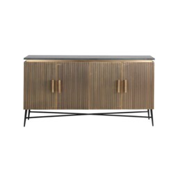 Cyrelle 4 Door Sideboard, Gold Marble - Barker & Stonehouse - thumbnail 2
