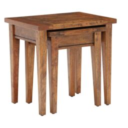 New Frontier Nest Of Tables, Mango Wood - Barker & Stonehouse - thumbnail 2