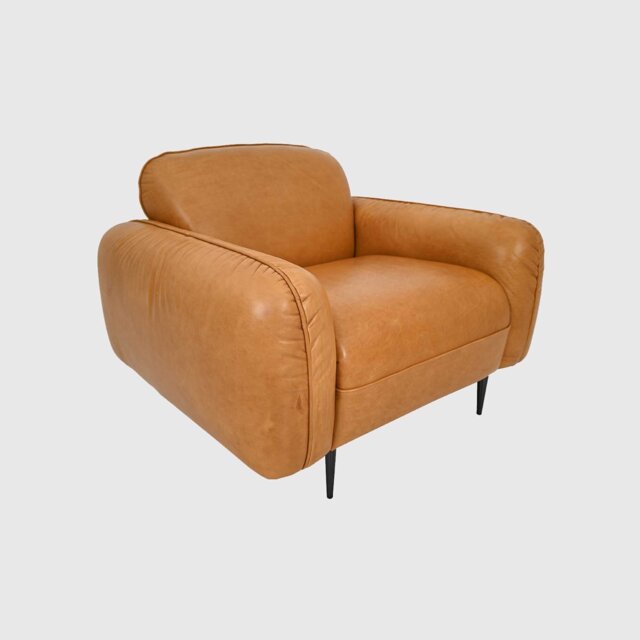 Oban Armchair, Brown Leather - Barker & Stonehouse - image 1