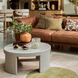 Capella Coffee Table Set Of 2, Round, Grey Wood - Barker & Stonehouse - thumbnail 2