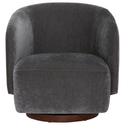 Pellaro Swivel Armchair, Grey Fabric - Barker & Stonehouse - thumbnail 3