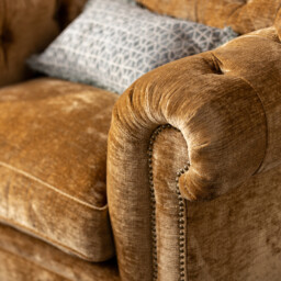 Highgrove Snuggler Armchair, Gold Fabric - Barker & Stonehouse - thumbnail 6