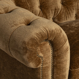 Highgrove Snuggler Armchair, Gold Fabric - Barker & Stonehouse - thumbnail 4