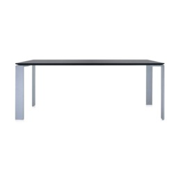 Kartell Four Dining Table 190X79, Black Metal - W190cm - Barker & Stonehouse - thumbnail 2