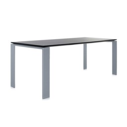 Kartell Four Dining Table 190X79, Black Metal - W190cm - Barker & Stonehouse - thumbnail 4