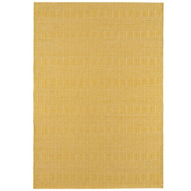 Twine 120x170Cm Rug Mustard, Square Cotton Blend - W120cm - Barker & Stonehouse