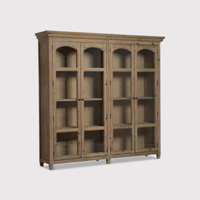 Morlin Large Display Cabinet 229X51X220Cm, Neutral Wood - Barker & Stonehouse - image 1