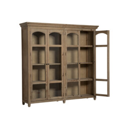 Morlin Large Display Cabinet 229X51X220Cm, Neutral Wood - Barker & Stonehouse - thumbnail 4