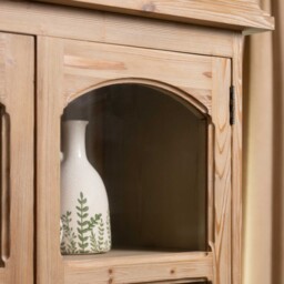 Morlin Large Display Cabinet 229X51X220Cm, Neutral Wood - Barker & Stonehouse - thumbnail 6