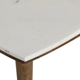 Vida Side Table Marble Top, Neutral Wood - Barker & Stonehouse - thumbnail 4