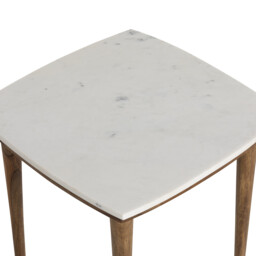 Vida Side Table Marble Top, Neutral Wood - Barker & Stonehouse - thumbnail 6