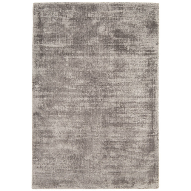 Tyde Silver 160x230cm Rug, Square Viscose - W160cm - Barker & Stonehouse