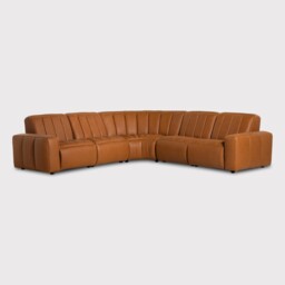 Ventura Modular Corner Recliner Sofa, Brown - Barker & Stonehouse