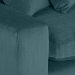 Alaska Modular Corner Sofa, Teal Fabric - Barker & Stonehouse - thumbnail 3