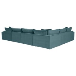 Alaska Modular Corner Sofa, Teal Fabric - Barker & Stonehouse - thumbnail 5