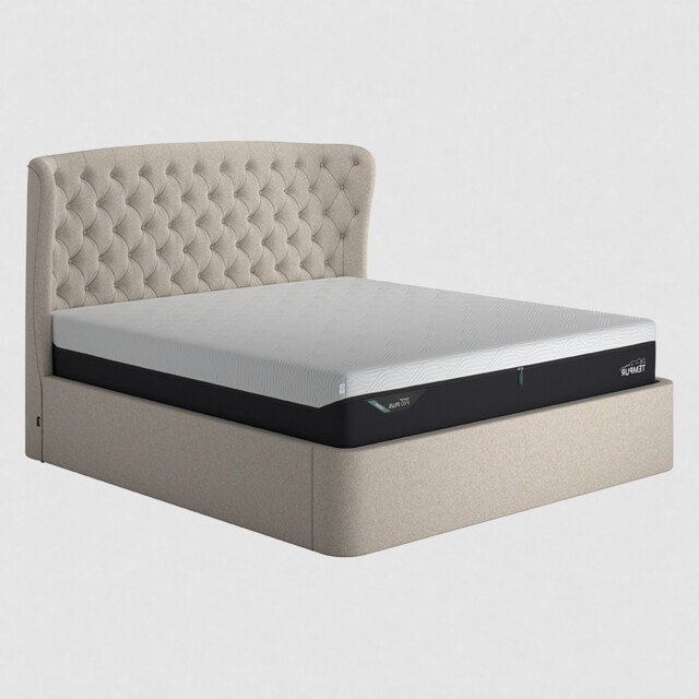 Tempur Holcot Ottoman 180X200Cm Bed, Grey Fabric - Super King - Barker & Stonehouse - image 1
